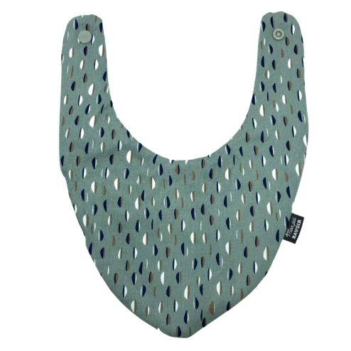 Bavoir bandana - menthe