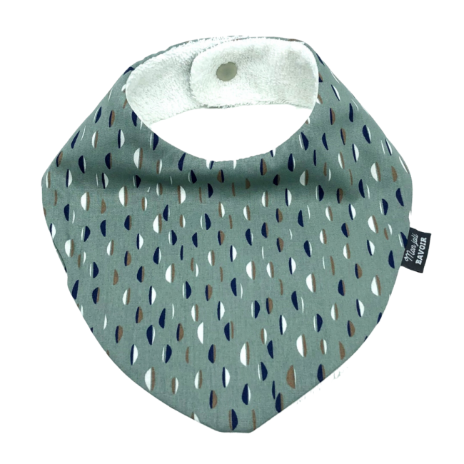 Bavoir bandana - menthe