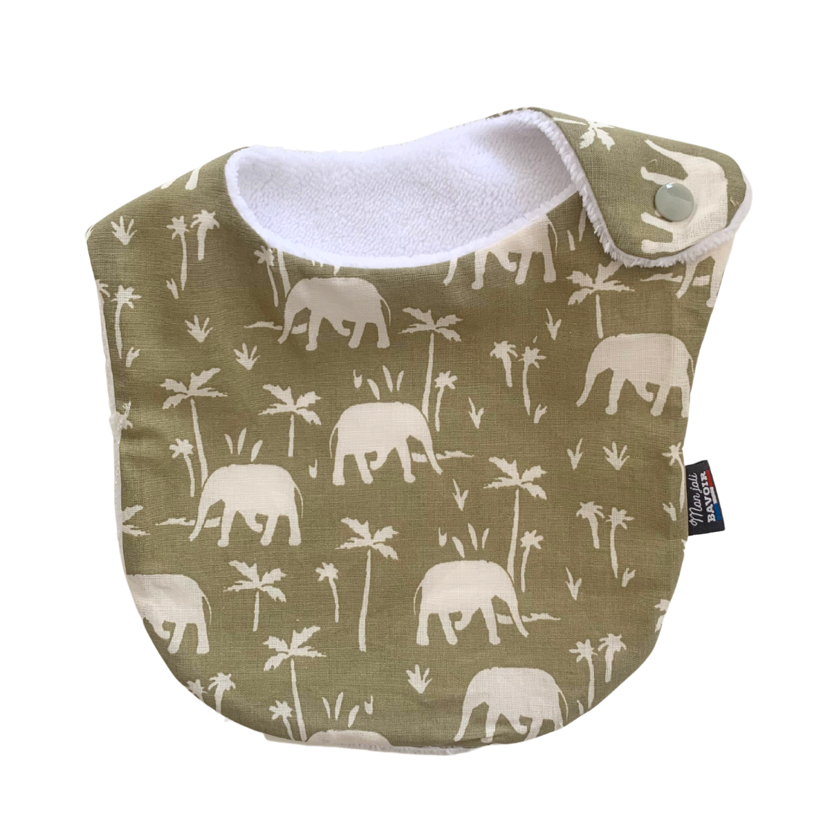 Lot bavoir nourrisson & lingettes - Eléphants