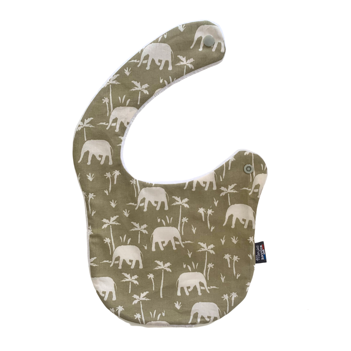 Lot bavoir nourrisson & lingettes - Eléphants