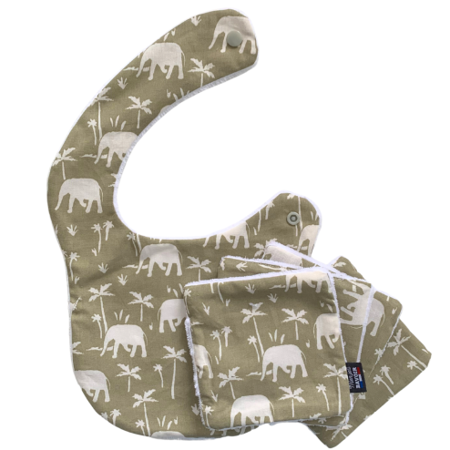 Infant bib & wipes set -...